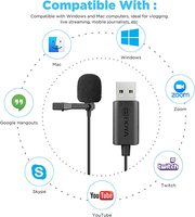 Micro-cravate USB Android iOS Personnalisable de Haute Qualité, Mini Microphone de Conférence Professionnel, Micro Filaire Portable