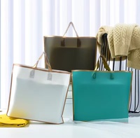 Sacs shopping en plastique personnalisés 4 couleurs, sacs en plastique imperméables, emballage cadeau pour vêtements, sacs shopping en plastique en gros