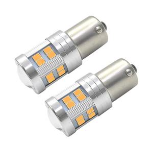 Bombilla <span class=keywords><strong>led</strong></span> de freno trasero para estacionamiento, luces de 12v-24v, rojo 566 P21/4W 7225 BAZ15d 1122, BA15D BAY15D, 2835 24SMD - Product Image 6