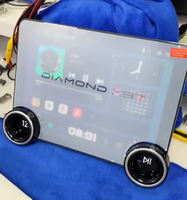 Double boutons 9,7 pouces T100 autoradio Android universel écran lecteur vidéo de voiture autoradio stéréo sans fil CarPlay Android Auto