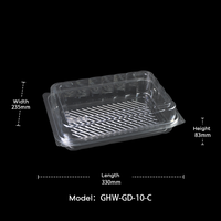 Boîtes à gâteaux jetables personnalisées en plastique PET recyclable transparent pour usage alimentaire Solutions de stockage de pâtisserie personnalisées