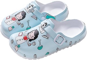 Zapatos de limpieza con estampado médico, zapatillas para habitación limpia, suaves, flexibles, antideslizantes para enfermeras de hospital, médicos, trabajo, suela blanda, espuma de dibujos animados - Product Image 6