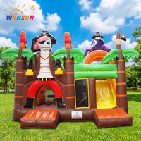 WINSUN - Casa Inflable Pequeña de PVC, Brincolín Inflable Comercial, Combo Piratas