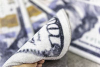 En stock Tapis jacquard avec logo billet de cent dollars, épaisseur 10 mm, fabriqué à la machine