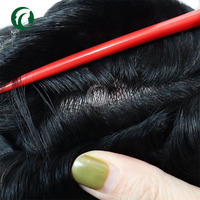 Système capillaire pour hommes, toupet de taille 8x10, densité 130%, 6 pouces, style libre, unité capillaire masculine, patch capillaire, système de remplacement capillaire
