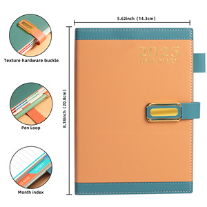 2025 livre d'horaire anglais <span class=keywords><strong>365</strong></span> <span class=keywords><strong>jours</strong></span> livre de plan de bureau quotidien cahier français espagnol - Product Image 5