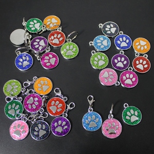 Sản Phẩm Vật Nuôi Nguồn Cung Cấp Tùy Chỉnh Long Lanh Chân Tên Nơi Nhận Dạng Con Chó Tag Vật Nuôi Thẻ Phụ Kiện Làm Kim Loại Quyến Rũ ID Dog Tag - Product Image 5