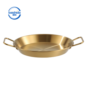 Sartén <span class=keywords><strong>para</strong></span> Paella de Acero Inoxidable con Diseño Coreano <span class=keywords><strong>para</strong></span> Cocinar Mariscos, Fácil de Limpiar y Utensilio de Cocina Duradero - Product Image 1