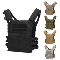 Gilet tactique multifonctionnel unisexe en tissu Oxford imperméable avec doublure en polyester, idéal pour l'extérieur et la jungle, sac gilet JPC