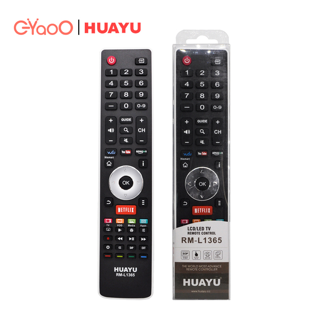 HUAYU RM-L1365 Universal TV Remote Controls for HISENCE Smart LCD LED TV Remote Control