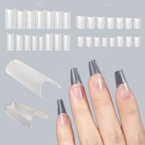 Nouveauté 2026 : Faux Ongles Acryliques Français Demi-Couverture Stiletto Transparents Naturels pour Extension Professionnelle et <span class=keywords><strong>Manucure</strong></span> en Gros - Product Image 5