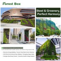 Pot de fleur suspendu automatique pour jardin vertical extérieur en plastique vert avec arrosage mural vert