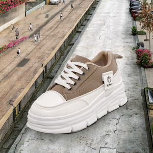 <span class=keywords><strong>Mocasines</strong></span> de invierno para <span class=keywords><strong>mujer</strong></span>, zapatos de tabla transpirables de suela gruesa con aumento de altura de otoño, estilo suave versátil para estudiantes resistente al desgaste - Product Image 3
