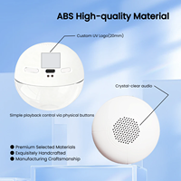 Boule de mémoire rechargeable 4 Go avec écran LCD, boule vidéo magique 3D électronique en cristal pour cadeau