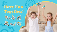 KZ-PF-SD Smart Robot 72-in-1 STEM Robot Kit Building Blocks DIY Robot Programming Bricks Brinquedos Educativos para Crianças Idades 6 7 8