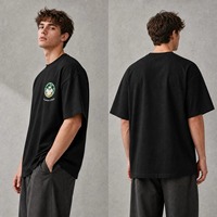T-shirt Homme YOUMEI Grande Taille Décontracté Couleur Unie Confortable Logo Personnalisé Mode 100% Coton Tricoté 220g Lavé – Nouvelle Collection Promotionnelle