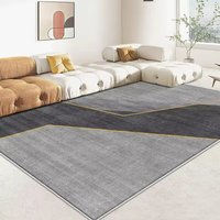 Tapis en polyester à motif géométrique, fabriqué à la machine, de haute qualité, antidérapant, résistant aux taches, adapté aux animaux domestiques, pour la décoration intérieure