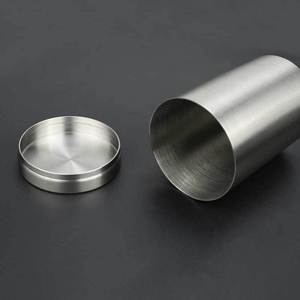 Stainless Steel <b>Tea</b> Storage Canister Portable Travel Size Minimalist Design Coffee <b>Tea</b> Accessories - Product Image 1
