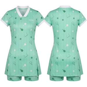 Robe de pickleball personnalisée pour femme, série <span class=keywords><strong>Dink</strong></span> & Rally, imprimé intégral anti-humidité, performance OEM, polyester YSTAR - Product Image 1
