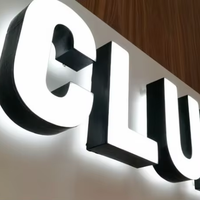Letrero Luminoso LED Personalizado con Iluminación Frontal Brillante para Tiendas, Restaurantes y Comercios