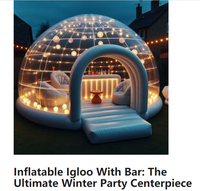 Tente à bulles transparente gonflable de haute qualité maison Igloo tente dôme luxueuse pour la location de fête Camping avec canapé de table