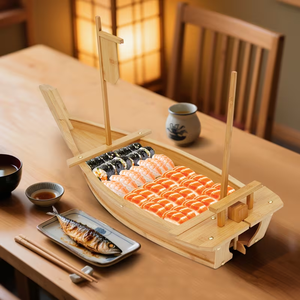 <span class=keywords><strong>Plateau</strong></span> <span class=keywords><strong>de</strong></span> service pour sushis 28/31,5 pouces, grand format, pour restaurant ou maison, fêtes, buffets, <span class=keywords><strong>plateau</strong></span> à sushis en bois - Product Image 1