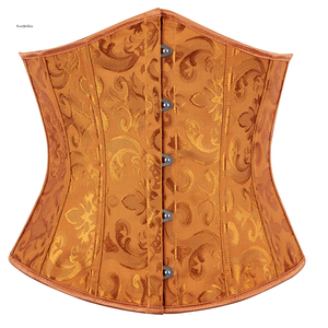 Mujeres Sexy Adelgazamiento Satén Jacquard Floral Cordón Hueso Fajas Corsés Bustiers Ropa interior Corsé/Poliéster - Product Image 6