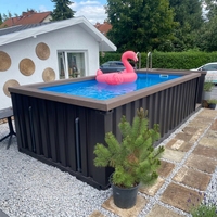 Installation rapide, acier inoxydable durable, aquarium/piscine rectangulaire de luxe, garantie 10 ans pour terrasse extérieure résidentielle
