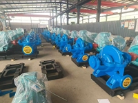 Bomba de Agua Centrífuga de Doble Succión de Alta Capacidad, de Acero Inoxidable, de Gran Caudal y Alta Eficiencia, con Carcasa Horizontal Dividida para Río