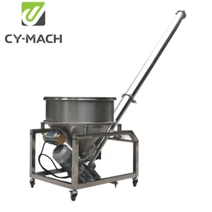 CY-MACH优质不锈钢螺旋输送机给料机装载机厂，用于谷物奶粉洗衣粉
