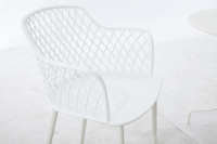 Ensemble de table et chaises de patio durables en PP, 3 pièces, style bistrot, balcon, ensemble de table à manger 2+1