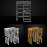 Sistema de Torniquete Biométrico Avanzado con Lector de Códigos QR, Puerta de Seguridad de Altura Completa, Verificación de Boletos, Torniquete de Altura Completa