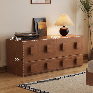Mueble para TV de Madera de Pino Maciza, Mesa Consola Baja Moderna para Sala de Estar, Entrada, <span class=keywords><strong>Dormitorio</strong></span> - Product Image 3
