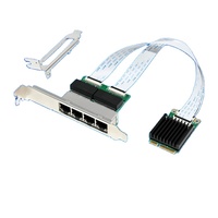 Carte réseau serveur Gigabit Ethernet interne à quatre ports WINTEK Mini PCIe I350A