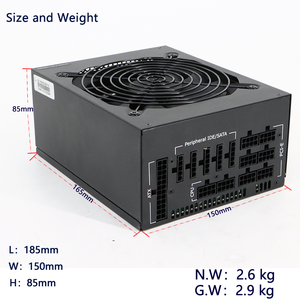 แท่นขุดเจาะโมดูลแบบเต็ม1800W PSU รองรับ8 GPU พาวเวอร์ซัพพลายสำหรับ <span class=keywords><strong>GTX3060</strong></span> 5500 5600 GPU PC ATX Mute PSU - Product Image 3