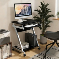 Factory Wholesale Simple Metal Computer Desks Ergonomic Mobile Multifunctional Workstation Storage Small Space Friendly Gaming
