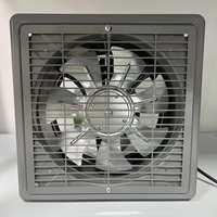 Campana Extractora Comercial de Pared con Ventilador Axial HVLS, Motor de Cobre, Control Táctil, 220-240V, Construcción de Hierro Fundido