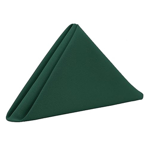 Light Forest <b>Green</b> Square <b>Cloth</b> Napkin 20x20 Inch 240gsm MJS Spun Polyester Commercial Restaurant Hotel OEM ODM Supplier - Product Image 1