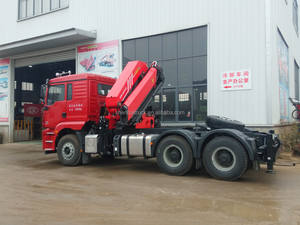 Sany Palfinger 16 tonnes 18 tonnes 20 tonnes 25 tonnes grue à flèche hydraulique Shancman 6x4 tête de tracteur avec grue à vendre - Product Image 5