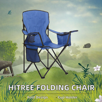 Chaise de camping pliable en métal personnalisée, durable, légère et portable avec porte-gobelet pour usage extérieur, parc, plage