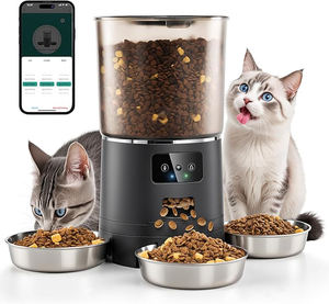Moderne 6l Waterdichte Dual-Power Timer Nieuwe Automatische Wifi Smart Pet Feeder Verwijderbare Plastic Hond & Kat Kommen <span class=keywords><strong>3</strong></span> Kommen - Product Image 1