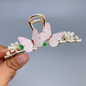 花朵金属发夹6 pcs可爱大郁金香防滑发夹强力握发夹 - Product Image 6