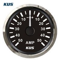 Jauge d'ampèremètre KUS SEA-V Series 52 mm, jauges automobiles 12 V/24 V pour bateau universel