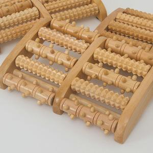 5 рядов, деревянный роликовый массажер для ног - Product Image 3