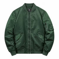 Blouson aviateur MA-1 personnalisé pour homme, veste de pilote avec logo brodé, vêtements d'extérieur streetwear en gros
