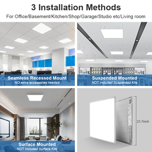 Bảng Đèn <span class=keywords><strong>LED</strong></span> Có Đèn Nền Hình Chữ Nhật <span class=keywords><strong>40W</strong></span> Có Thể Điều Chỉnh Độ Sáng 3000K 4000K 5000K 2X4 FT - Product Image 6