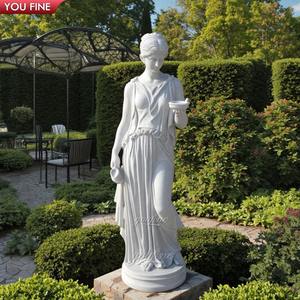 Haute Qualité Sculpté à La Main En Marbre Hebe <span class=keywords><strong>Statue</strong></span> Déesse de la Jeunesse Sculpture - Product Image 1