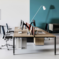 Table d'ordinateur design moderne Flex Space Postes de travail Bureau pour mobilier de bureau moderne