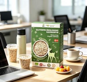 Fiocchi d'avena certificati senza glutine, in scatola, <span class=keywords><strong>cereali</strong></span> vegani integrali per colazione - Product Image 3