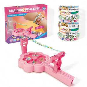 Ensemble de bijoux pour enfants, bracelet et collier <span class=keywords><strong>en</strong></span> perles colorées, bijoux faits à la main, bracelets et colliers <span class=keywords><strong>en</strong></span> résine <span class=keywords><strong>tressée</strong></span> pour enfants - Product Image 5